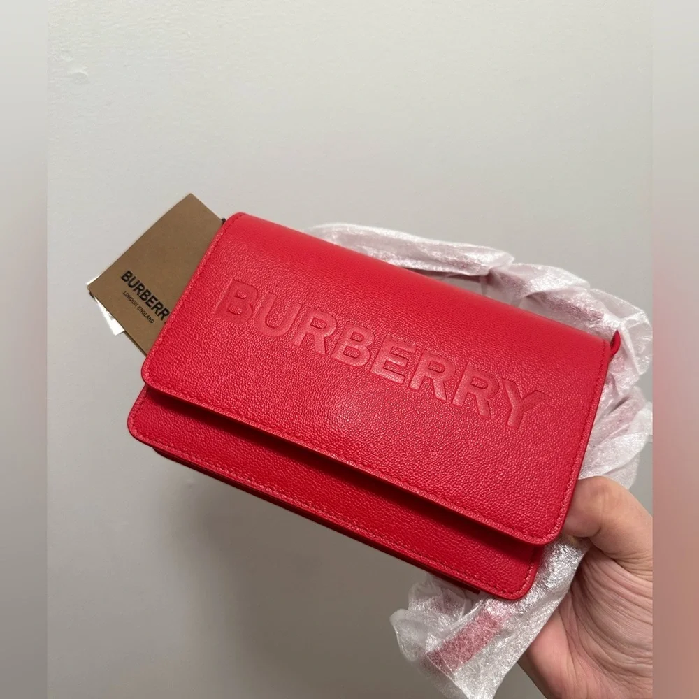 NEW Red Burberry crossbody - Picture 5 of 10